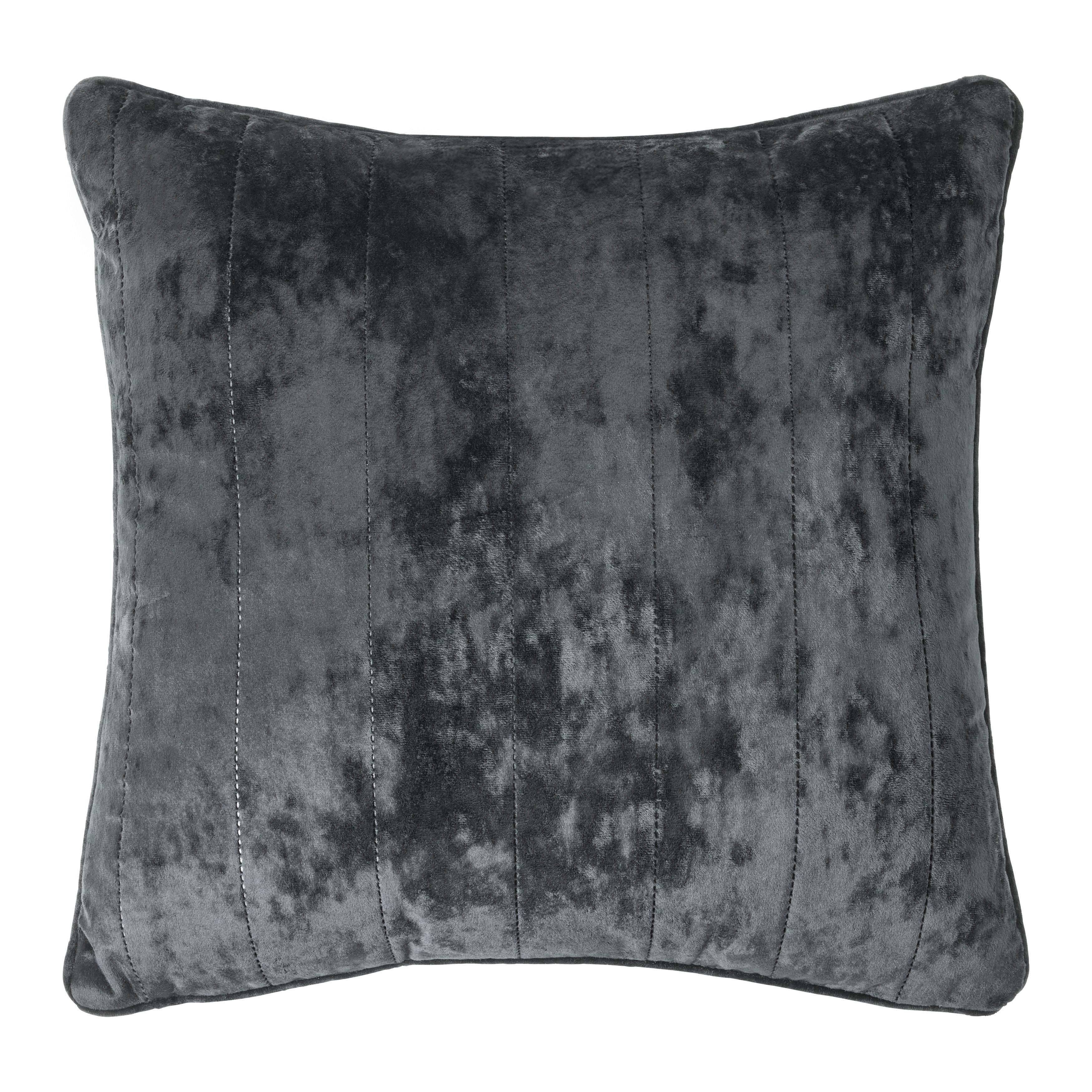 DEKORAČNÝ VANKÚŠ GLORIA - čierna, textil (45/45cm) - Mömax
