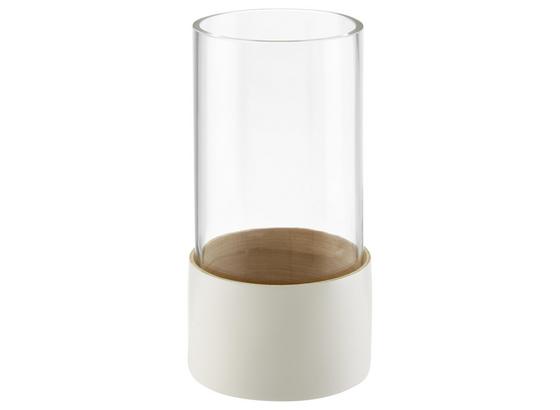 Dekoračná Váza Finja - biela, drevo/sklo (11/21cm) - Mömax modern living Dekoračná Váza Finja - biela, drevo/sklo (11/21cm) - Mömax modern living