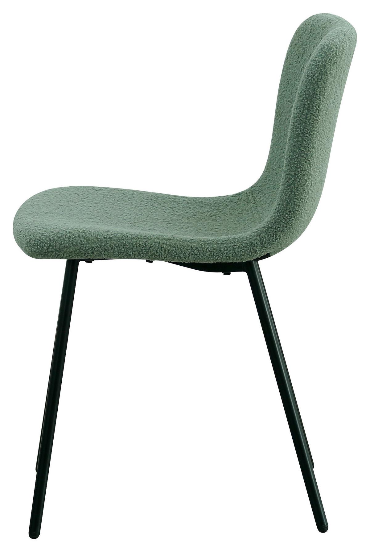 ŽIDLE TEDDY - černá/mátově zelená, Design, kov/textil (44/79/51cm) - Mömax