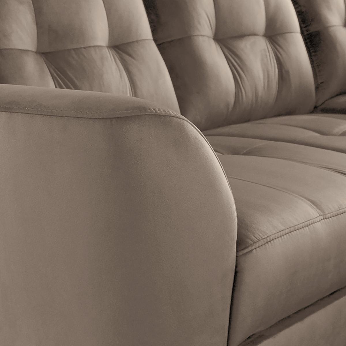 Ecksofa Nordic, Beige S: 236x190 cm - Beige/Buchefarben, Design, Textil (236/190cm) - Livetastic