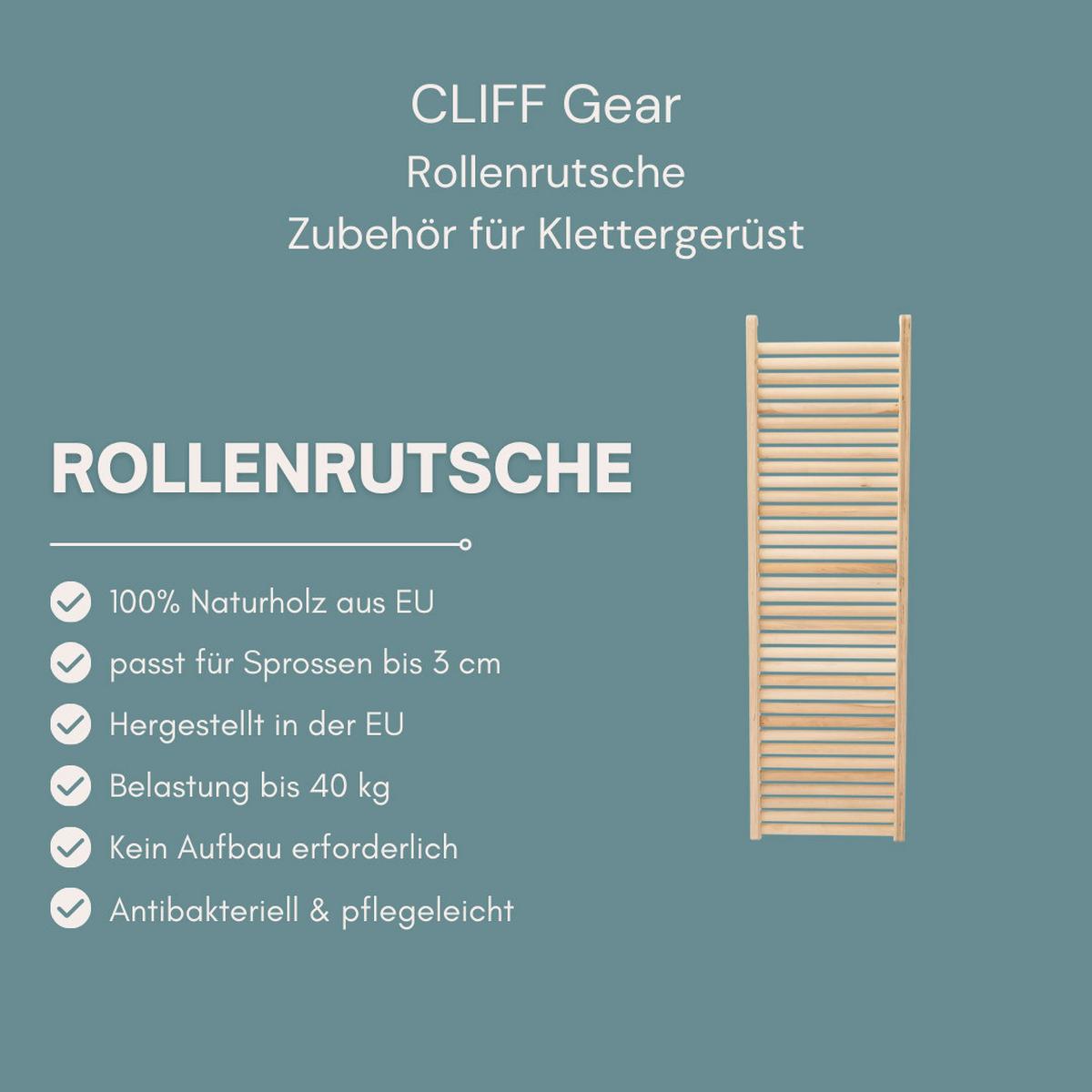 Rollenrutsche natur ca. 118 cm - Birkefarben, Basics, Holz (36/118cm) - CLIFF