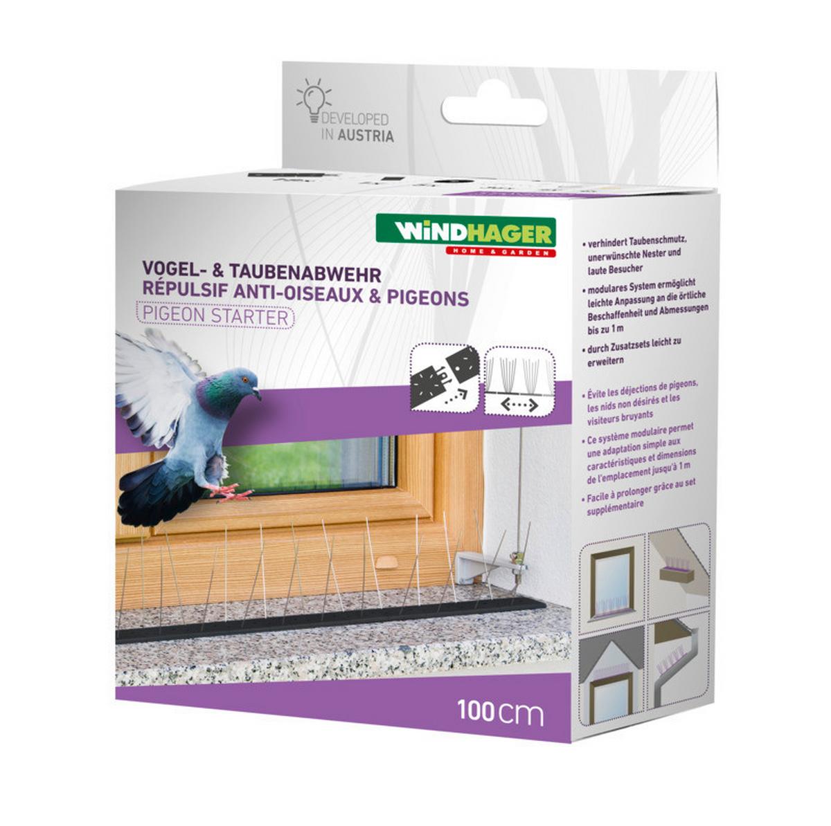 Vogel- & Taubenabwehr Starter Set - Schwarz, Basics, Kunststoff (102/11/5,5cm)