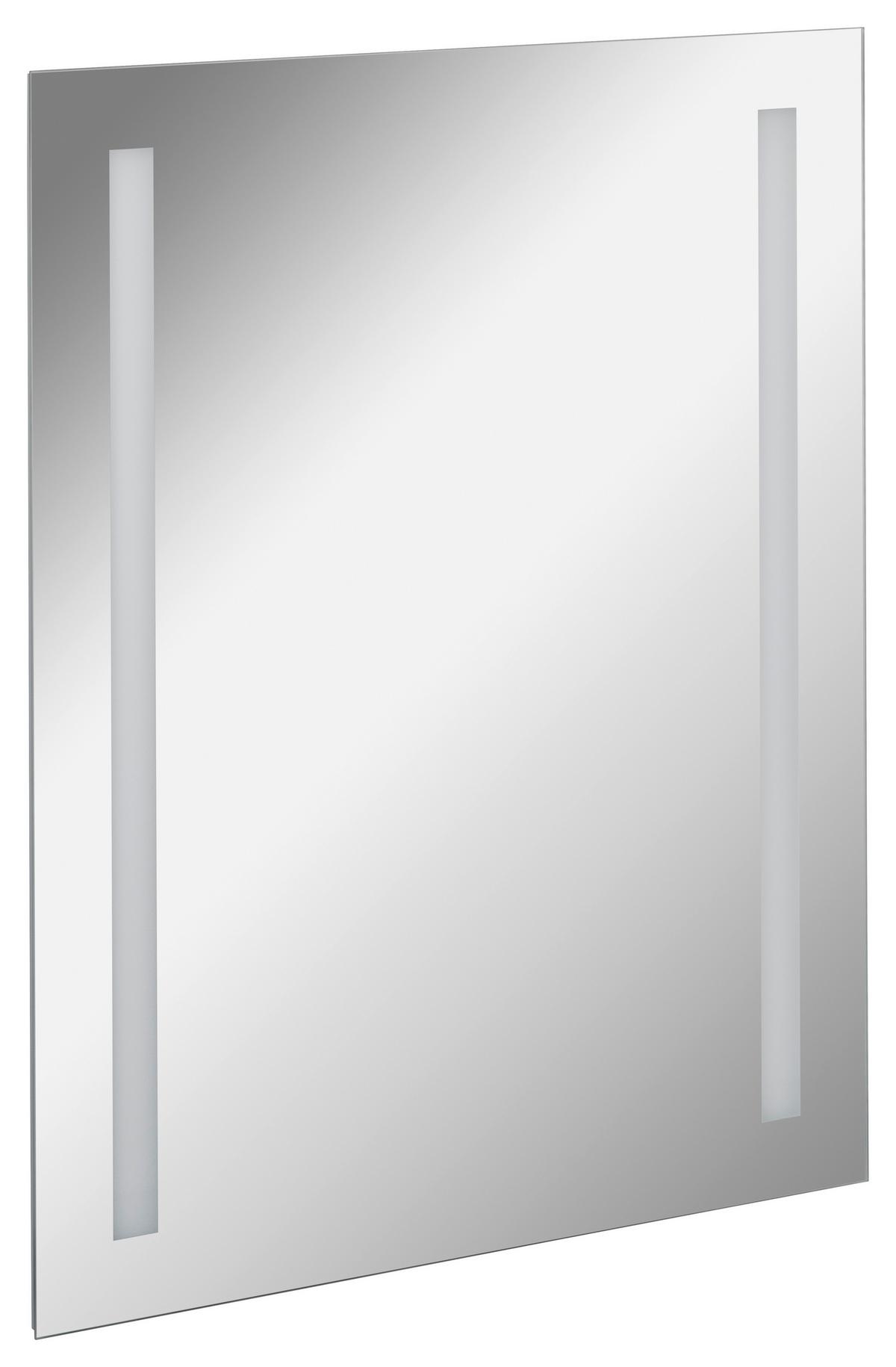 Wandspiegel Linear Rechteckig 60x75 cm ohne Rahmen mit Led - Basics, Glas (60/75/2cm) - MID.YOU