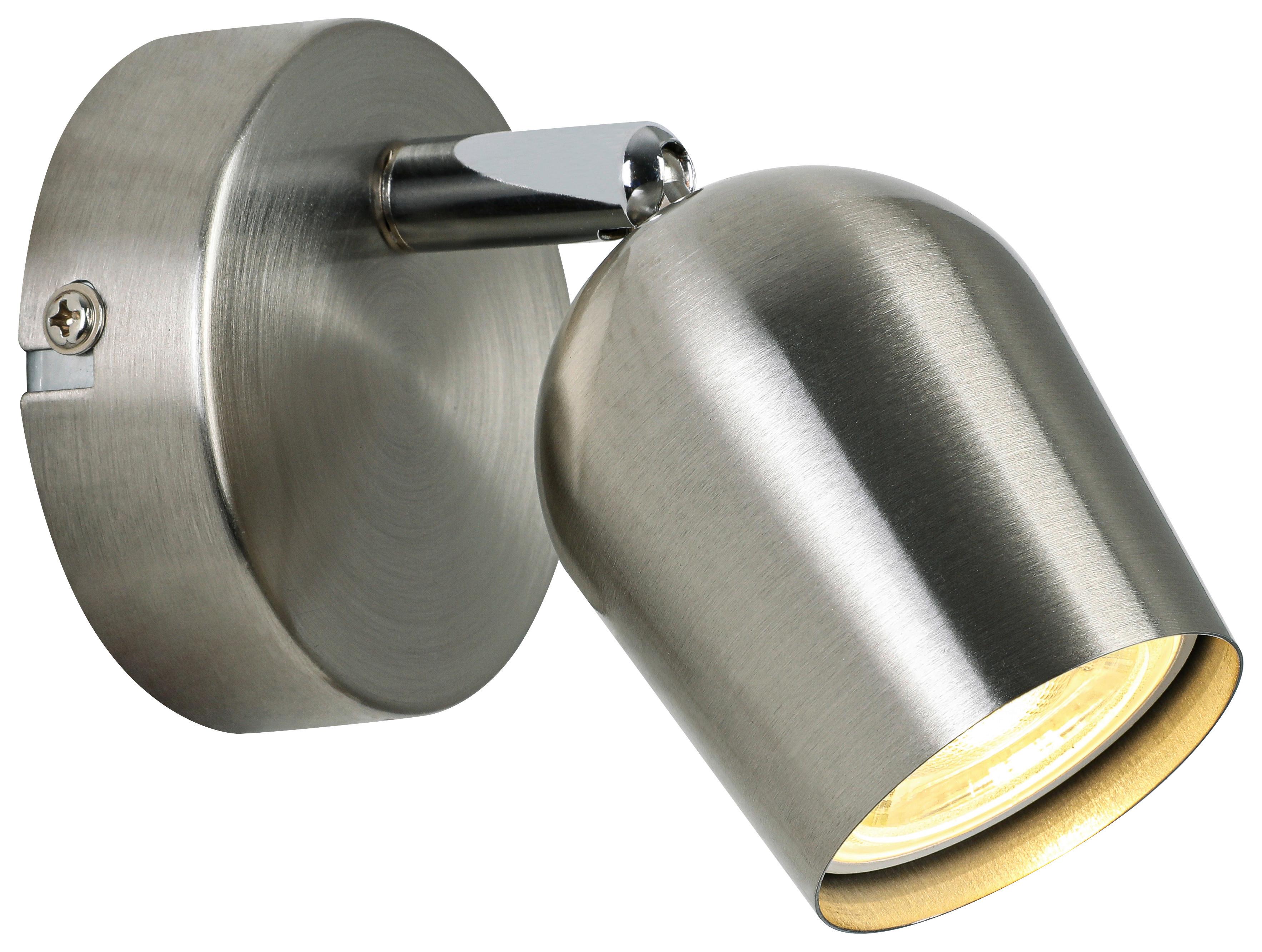 BODOVÉ SVÍTIDLO ERNESTINE - barvy chromu/barvy niklu, Romantický / Rustikální, kov/plast (14/8/7,5cm) - Mömax