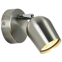 BODOVÉ SVÍTIDLO ERNESTINE - barvy chromu/barvy niklu, Romantický / Rustikální, kov/plast (14/8/7,5cm) - Mömax