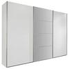 Schwebetürenschrank Mit Spiegel 270cm Ernie, Alpinweiß Dekor - Weiß, MODERN, Glas/Holzwerkstoff (270/210/65cm) - MID.YOU