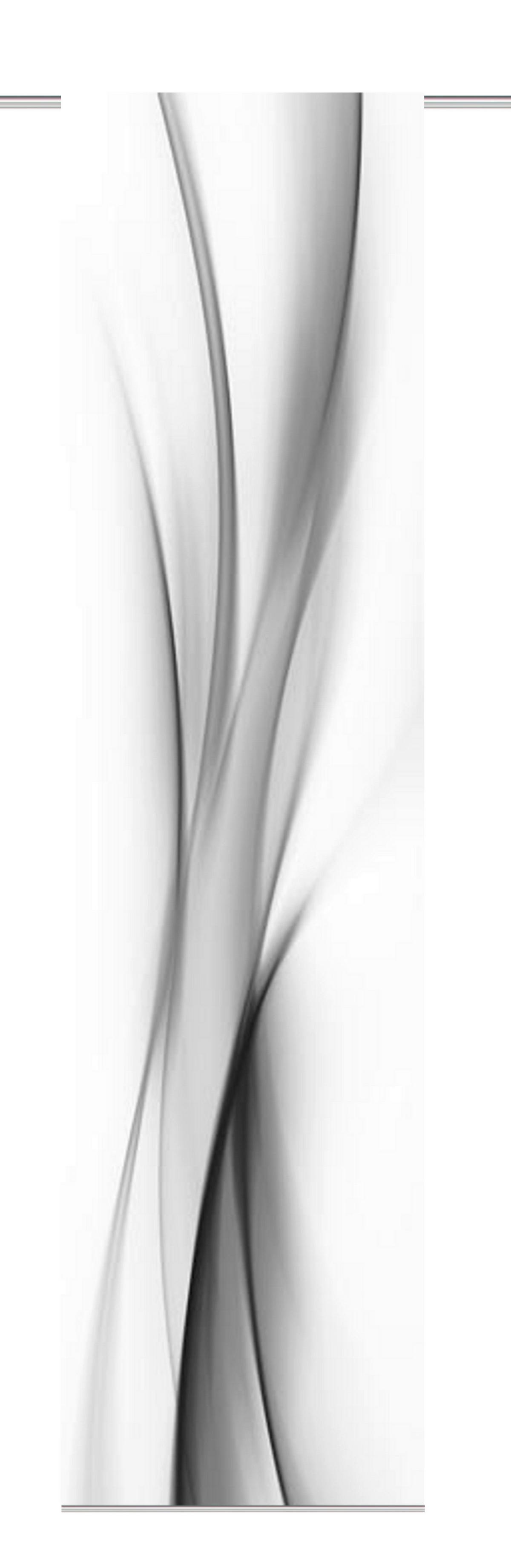 Flächenvorhang Rochelle Grau B: 60 cm - Grau, Design, Textil (60/245cm)