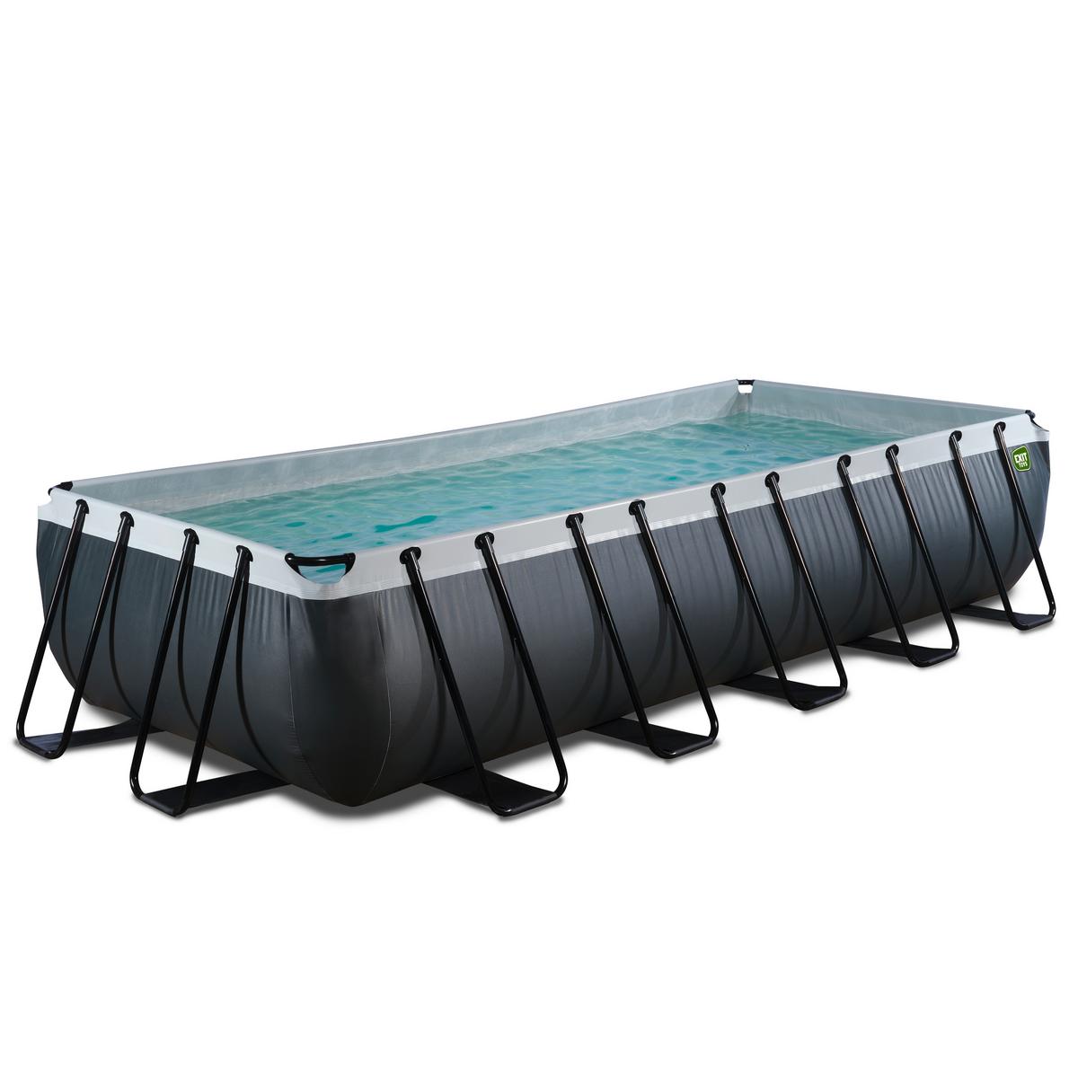 Pool-set Exit Black Leather Pool - Schwarz, KONVENTIONELL, Kunststoff (540/250/100cm) - EXIT Toys