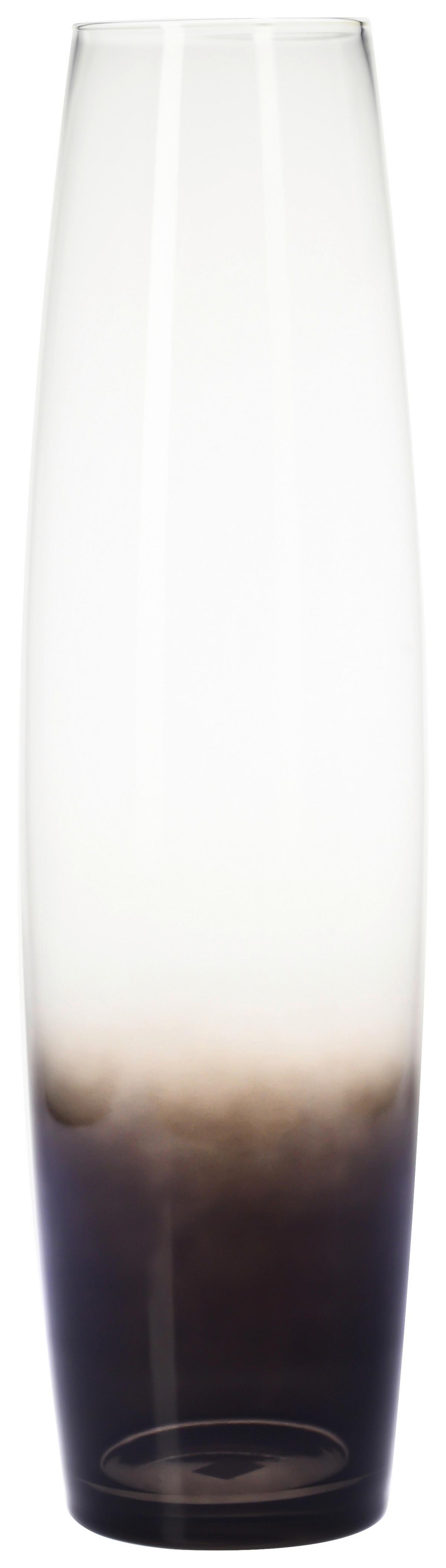 Váza Ombre: 60 cm - číra/čierna, Konventionell, sklo (19/60cm) - Mömax