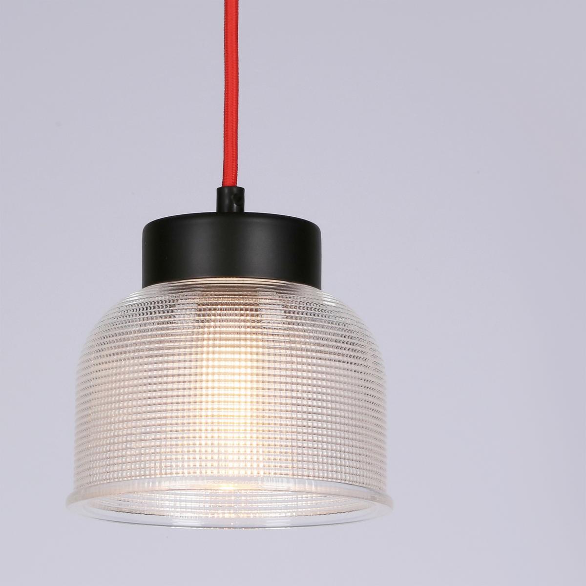Pendelleuchte 50121087 Liverpool - Transparent/Rot, Trend, Glas/Metall (14.5/14.5/90cm)