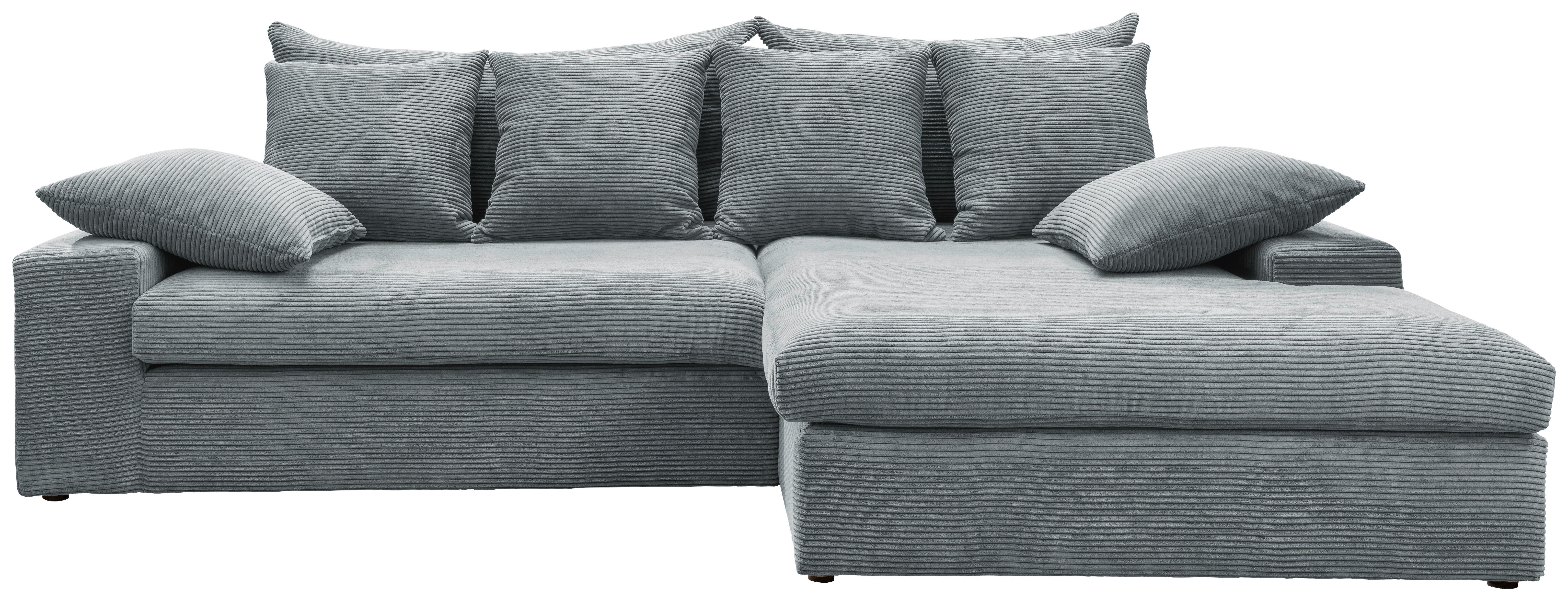 Ecksofa Avellino Hellblau S: 278/200 cm - Schwarz/Hellblau, MODERN, Textil (278/200cm) - Livetastic