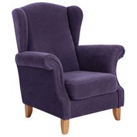 Ohrensessel mit Armlehnen Verita Velours Violett - Buchefarben/Violett, Design, Textil (88/108/84cm) - Max Winzer