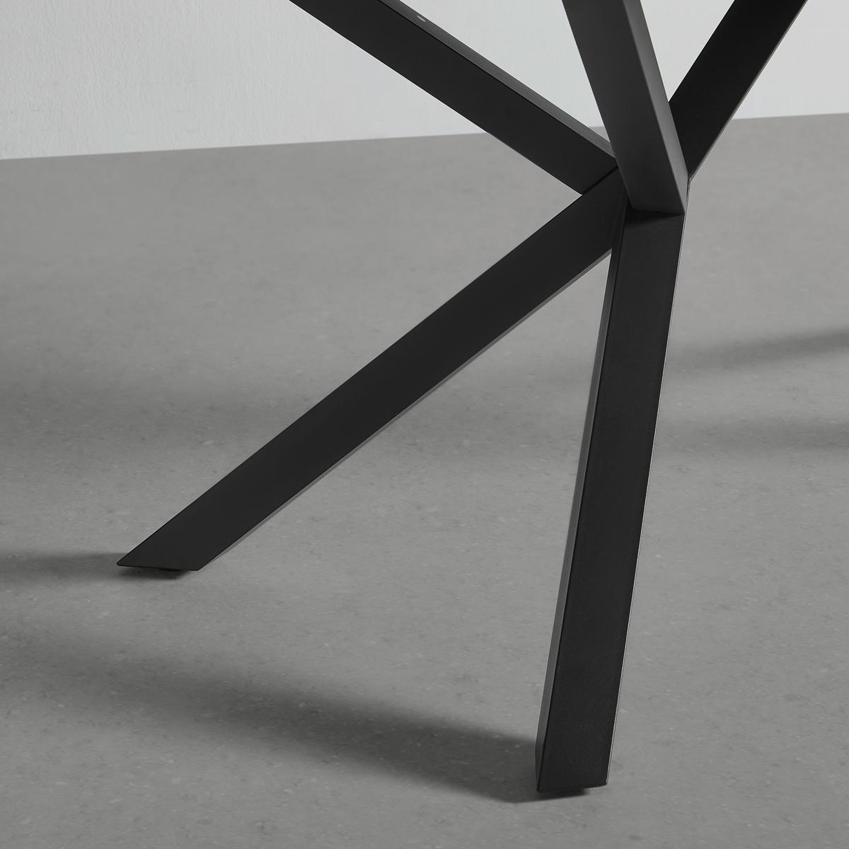 Rozkládací jídelní stůl KIANO 160-220 x 90cm - černá/antracitová, Moderní, kov/kompozitní dřevo (160-220/90/76cm) - Mömax