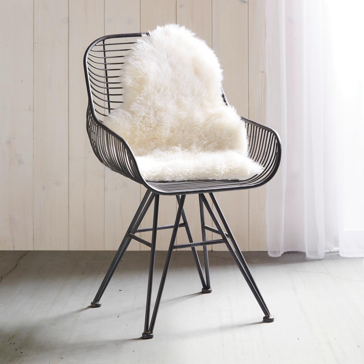 OVČÍ KOŽEŠINA Emma, 60/45cm, bílá - bílá, textil (45/60cm) - Modern Living