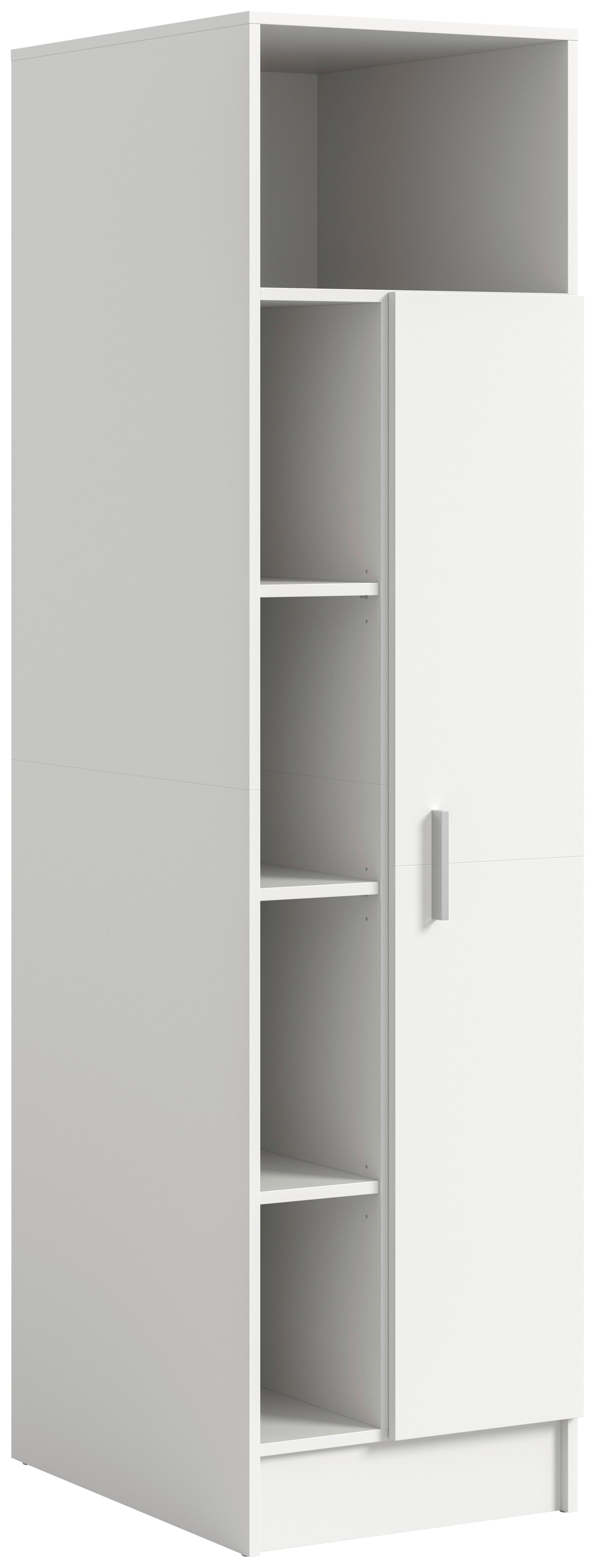 Hochschrank Free Weiß B: 50cm - Weiß, Basics, Holzwerkstoff (50/195/62cm) - MID.YOU