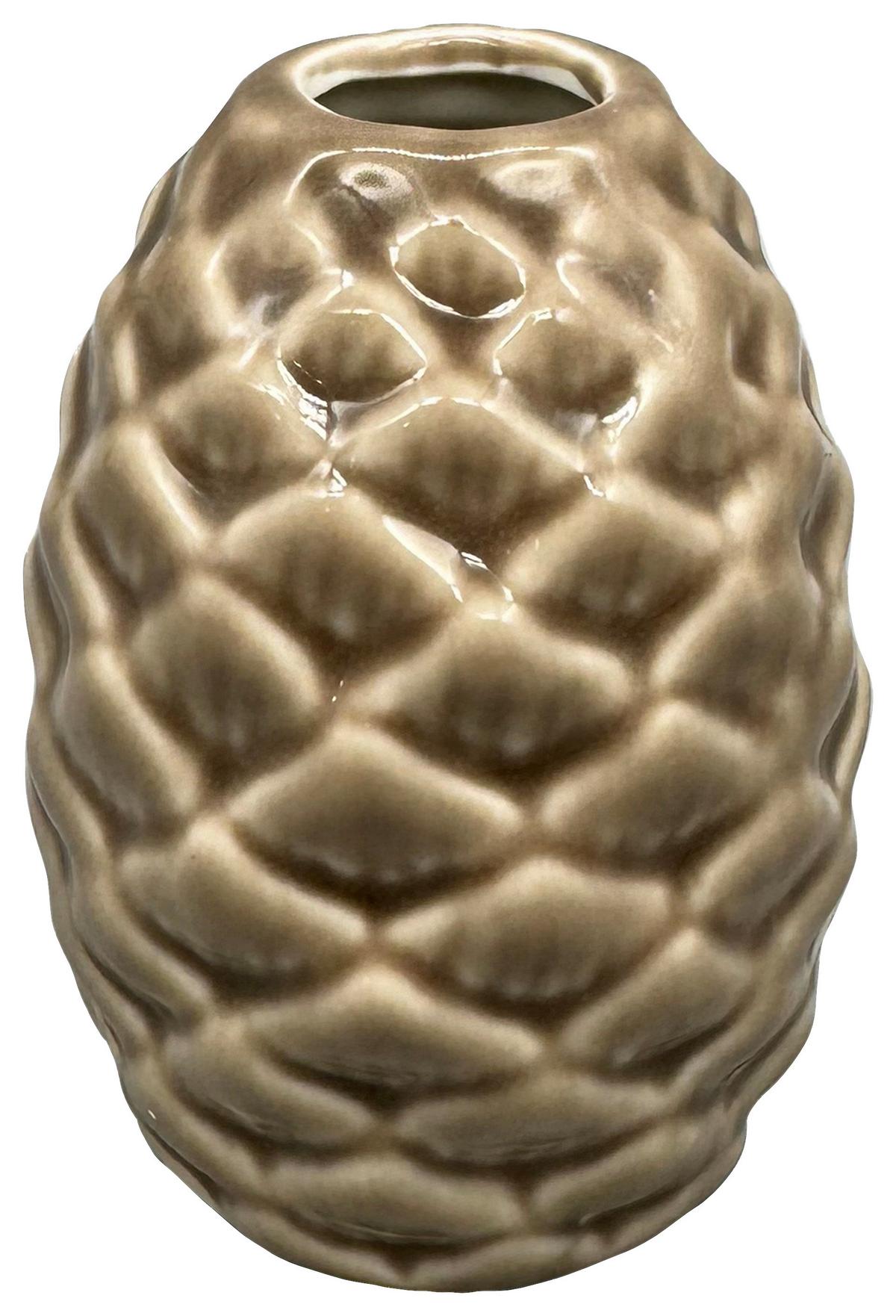 Váza PINECONE - hnědá, Konvenční, keramika (7/10cm) - Mömax
