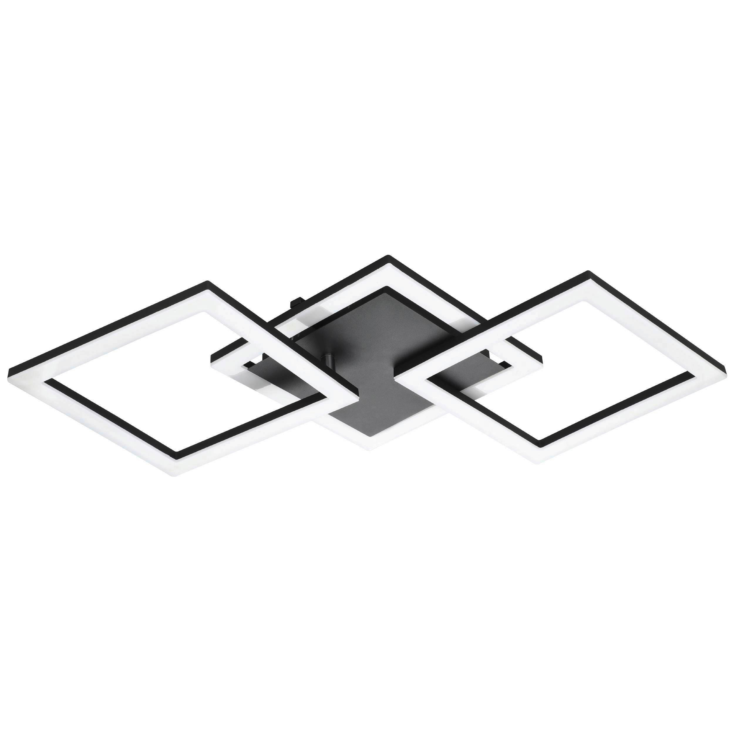 LED-Deckenleuchte Paranday-Z L: 65 cm Schwenkbar - Schwarz/Weiß, Design, Kunststoff/Metall (65/31/6cm) - Eglo