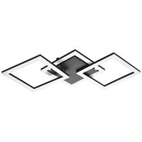 Led-deckenleuchte Paranday-z L: 65 Cm Schwenkbar - Schwarz/Weiß, Design, Kunststoff/Metall (65/31/6cm) - Eglo