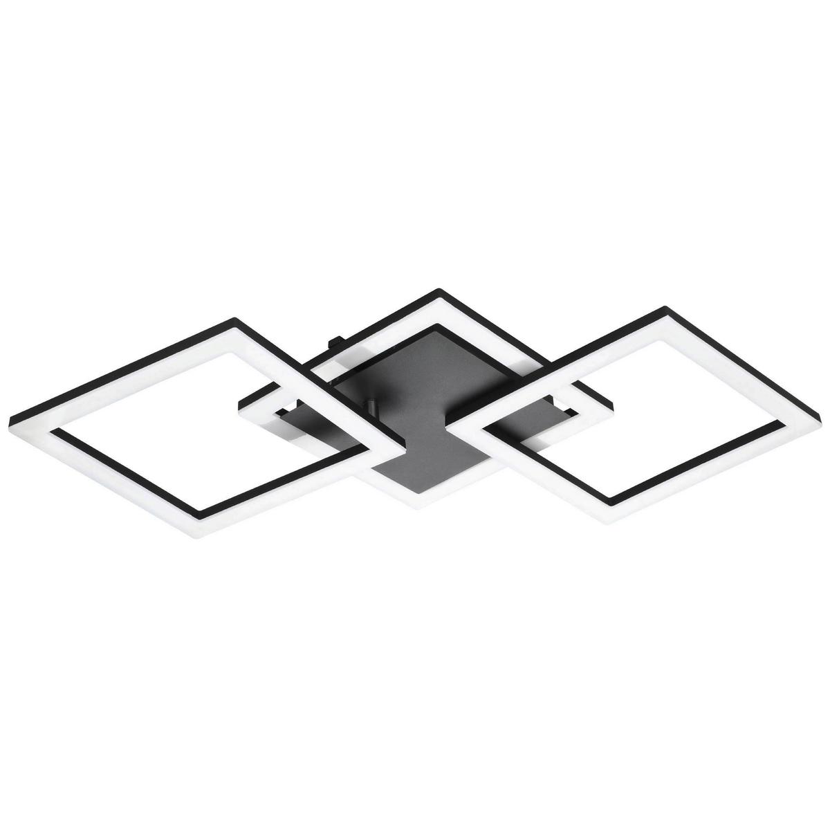 Led-deckenleuchte Paranday-z L: 65 Cm Schwenkbar - Schwarz/Weiß, Design, Kunststoff/Metall (65/31/6cm) - Eglo