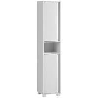 Badezimmer Hochschrank Dex H 330 32,6x164,7 cm Weiß - Weiß, MODERN, Holzwerkstoff (32,6/164,7/33,0cm) - MID.YOU