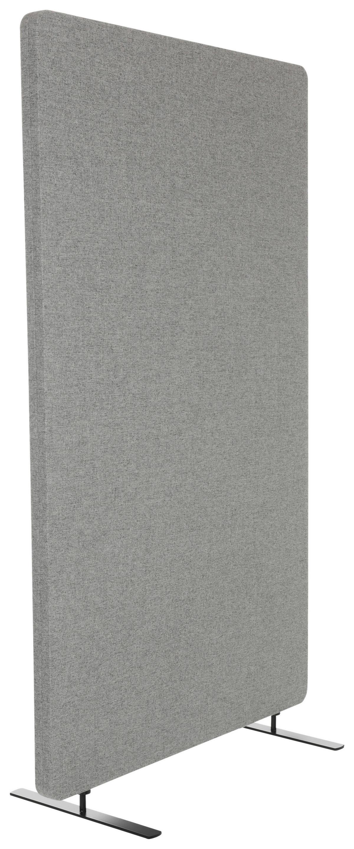 Trennwand Flexmiut Stand - Hellgrau, Basics, Kunststoff/Textil (80/142/35cm) - MID.YOU