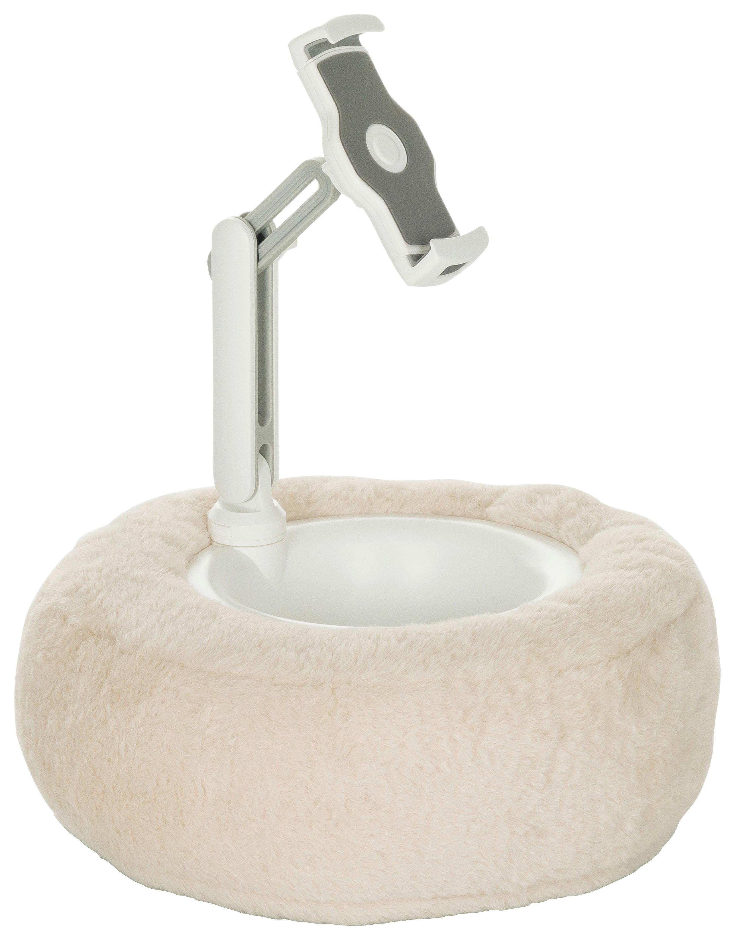 Tablethalterung Comfilap II - Beige/Weiß, Basics, Kunststoff/Textil (30/30-36/30cm) - MID.YOU