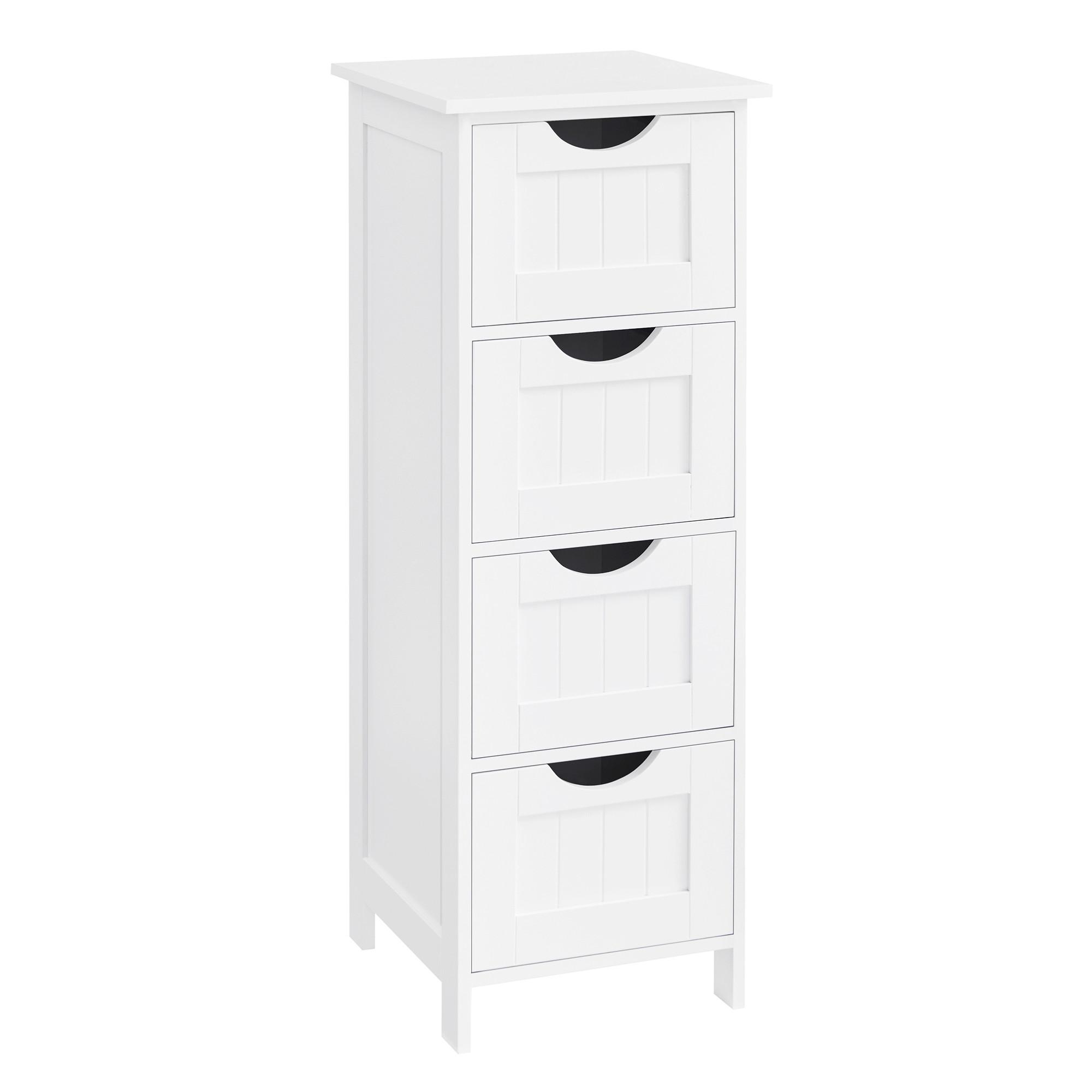 Badezimmer Unterschrank 30x30 Cm Weiß - Weiß, Trend, Holzwerkstoff (30/30/82cm) - MID.YOU