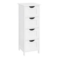 Badezimmer Unterschrank 30x30 Cm Weiß - Weiß, Trend, Holzwerkstoff (30/30/82cm) - MID.YOU