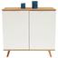 Komoda Turin 2 - farby dubu/biela, Moderný, kompozitné drevo (90/87/40cm) Komoda Turin 2 - farby dubu/biela, Moderný, kompozitné drevo (90/87/40cm)