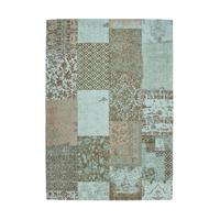 Flachwebteppich Symphony 160 Türkis, 160x230 cm - Türkis, KONVENTIONELL, Textil (160/230cm)