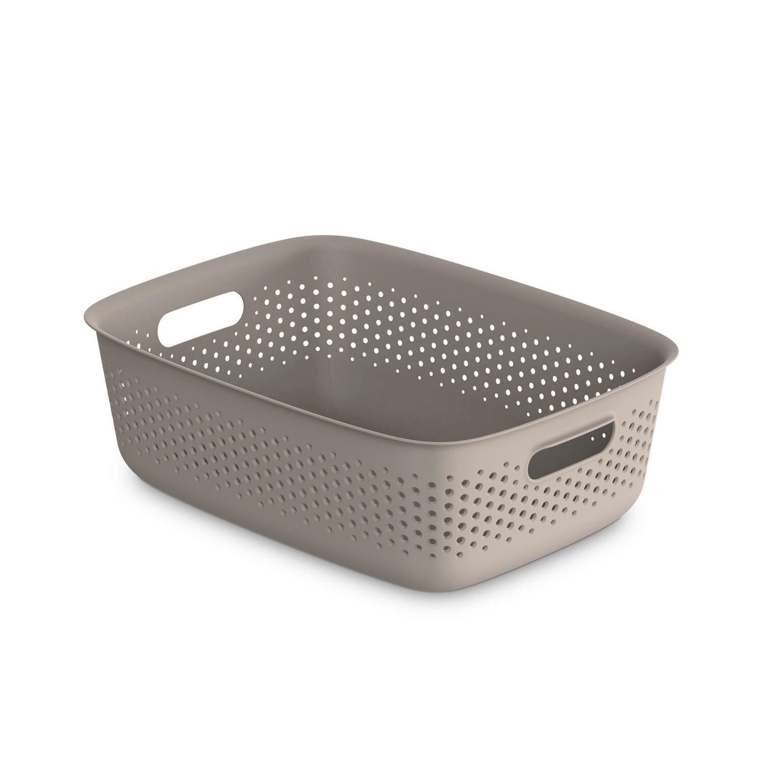 Úložný košík MAJA - CA. 10L - taupe, Modern, plast (39/29/13cm) - Mömax