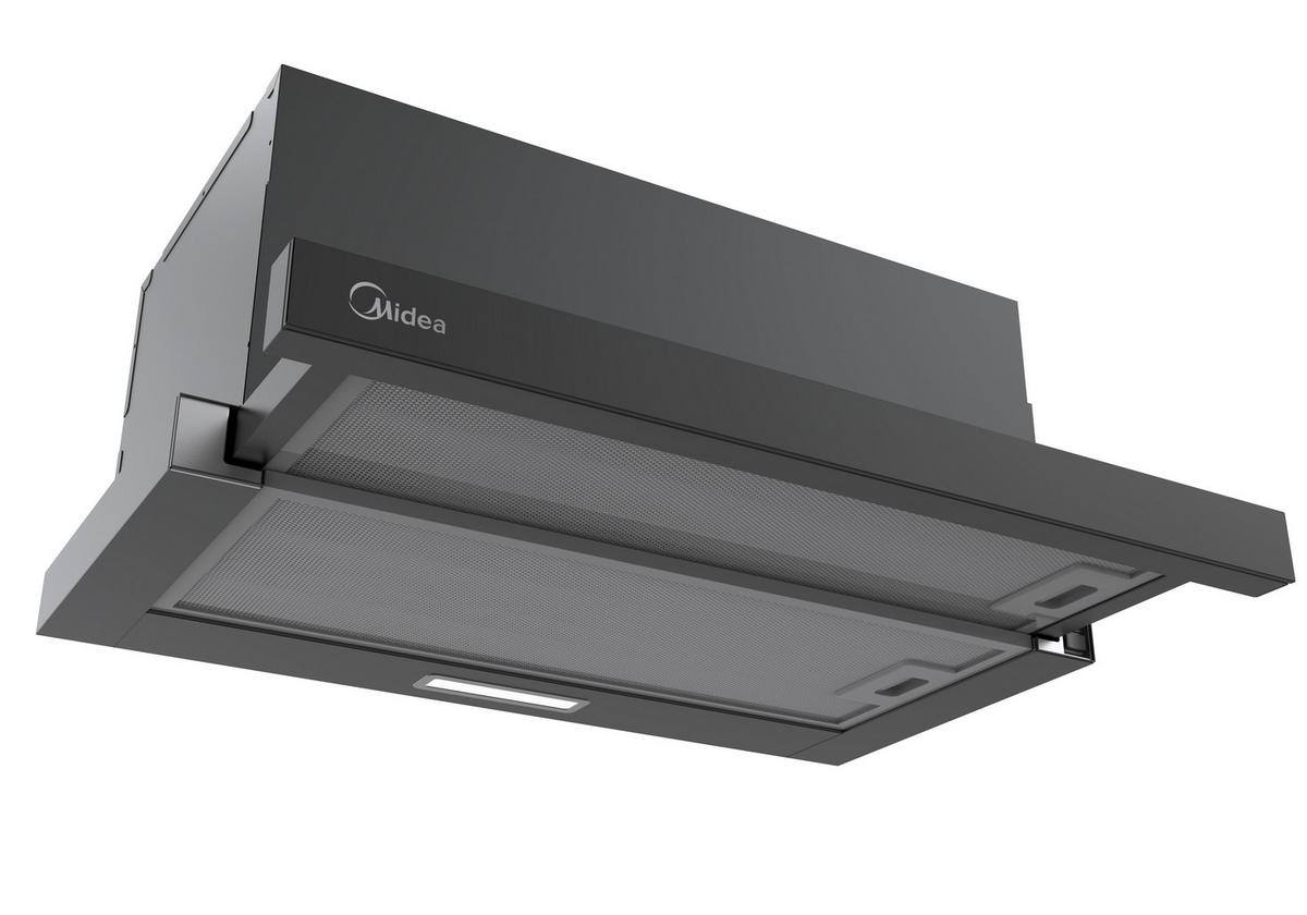 Dunstabzugshaube Mh60l07em21bb-Eu - Schwarz, Basics, Metall (59.5/25.5/30.8cm) - Midea