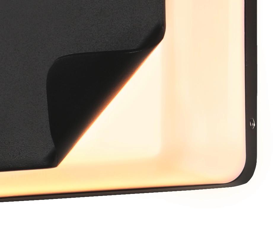 LED-Außenleuchte 21-32201 Square - Schwarz, Design, Metall (8,9/15,5/15,5cm)