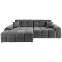 Ecksofa Bosco Anthrazit S: 152x301 cm - Anthrazit/Schwarz, MODERN, Textil (152/301cm) - Livetastic