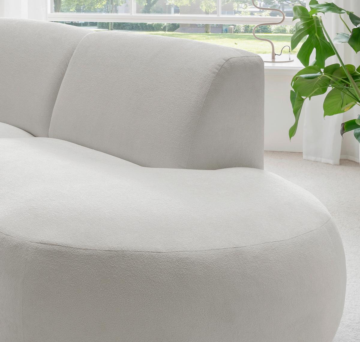 Ecksofa Jesi, Beige S: 276x182 Cm - Beige/Schwarz, MODERN, Textil (276/182cm) - Livetastic