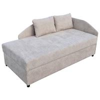 Kárpitozott Heverő Marbella 100/200 Cm - fekete/fehér, Konventionell, textil (207/107/90cm)