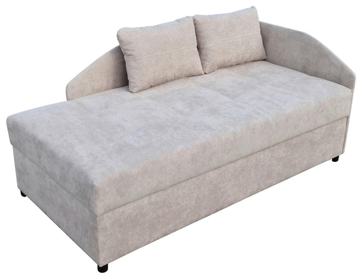 Kárpitozott Heverő Marbella 100/200 Cm - fekete/fehér, Konventionell, textil (207/107/90cm)