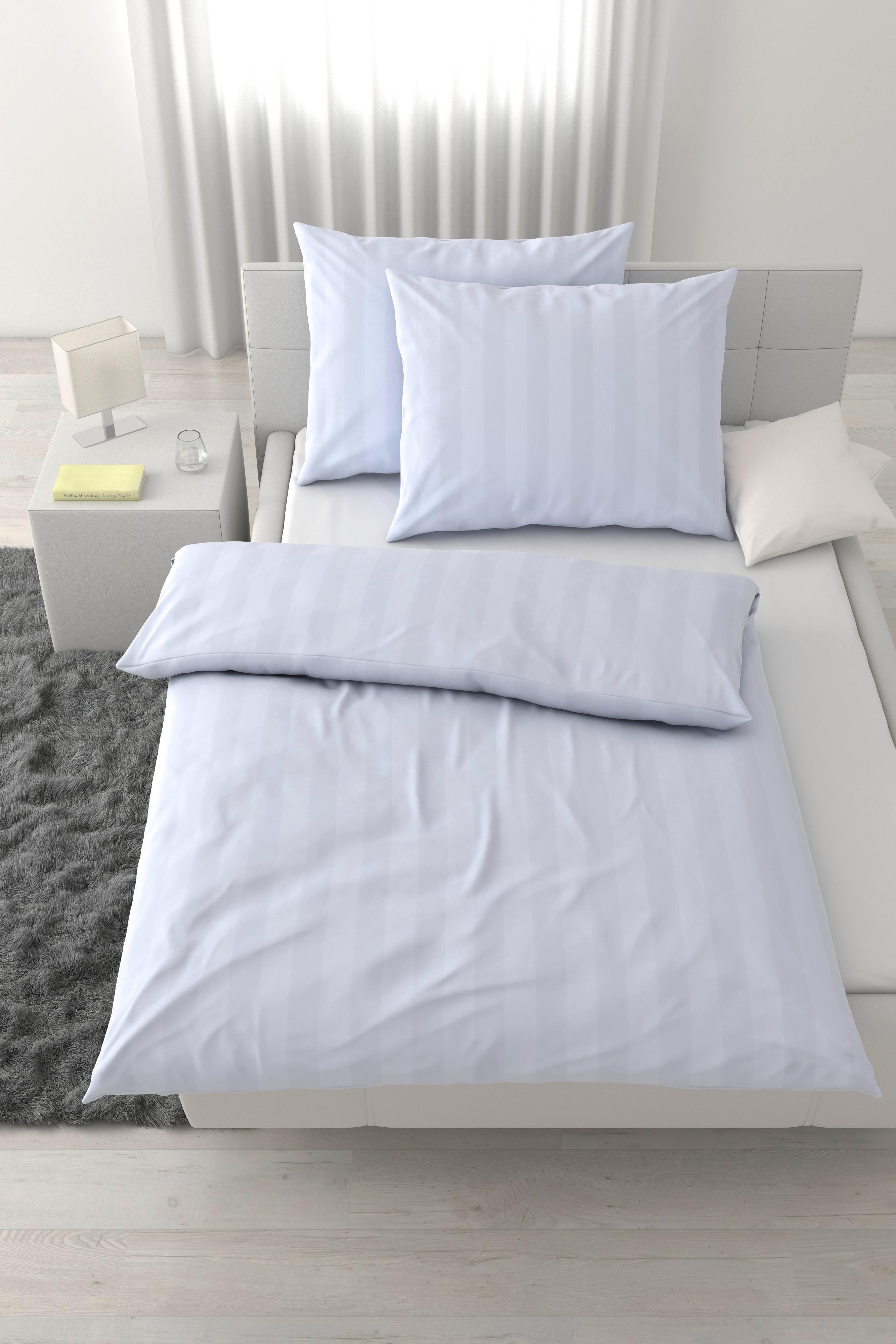POVLEČENÍ XENIA STREIF XXL - bílá, Moderní, textil (200/220cm) - Premium Living