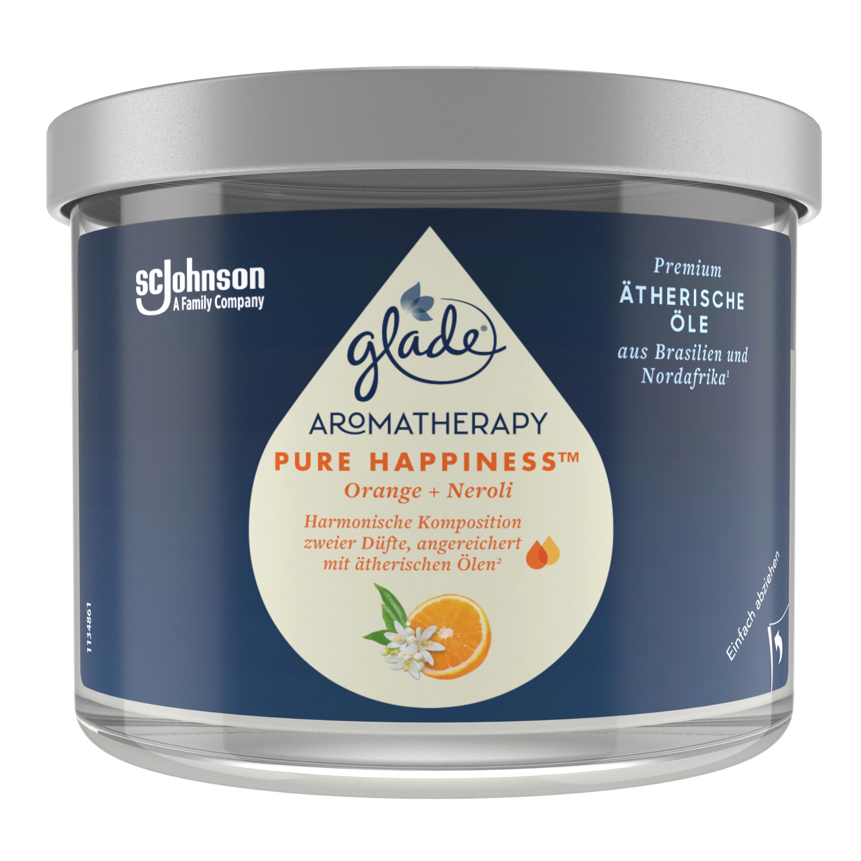 Duftkerze Aromatherapy Essentials Oils - Blau, Basics, Glas (10,7/8,5/10,7cm)