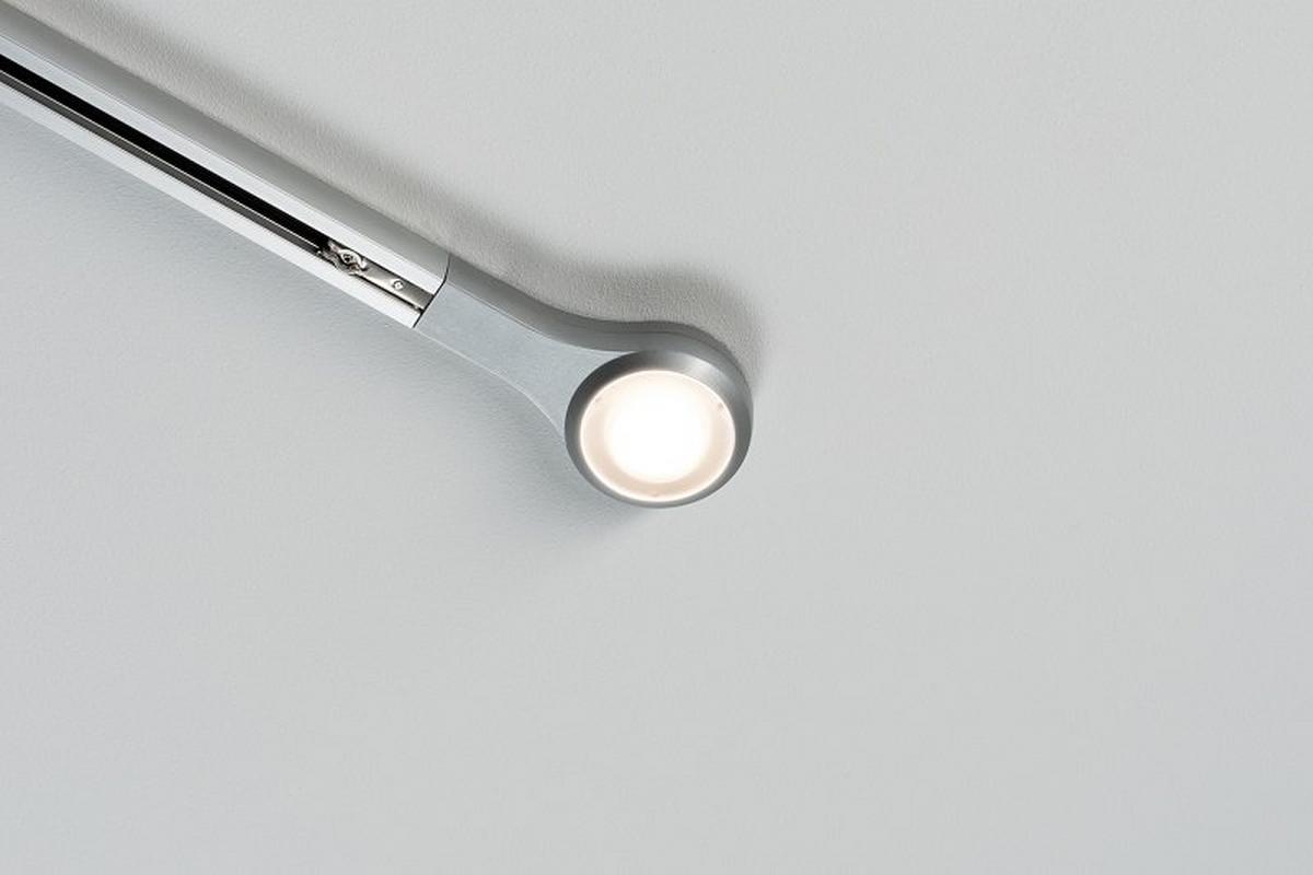 Schienensystem Urail Endkappe 95479 mit LED-Beleuchtung - Chromfarben, Design, Metall (14,1/2,7/5,7cm) - Paulmann