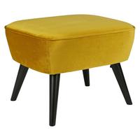Hocker Sara Gelb B: 56cm - Gelb/Schwarz, Design, Textil (56/41/36cm) - Livetastic