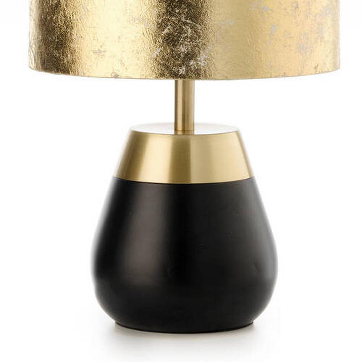 Nachttischleuchte 062/ln - Goldfarben/Schwarz, KONVENTIONELL, Textil/Metall (23/37.5cm)