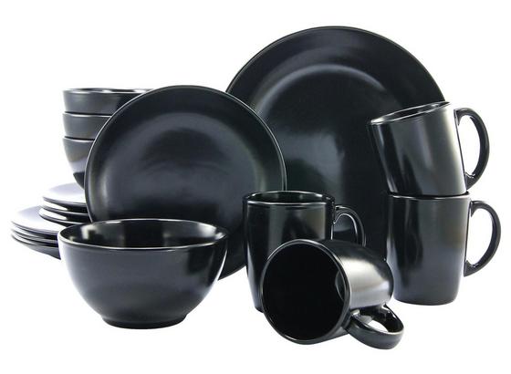 Kombiservice 16 Tlg Schwarz - Schwarz, Basics, Keramik (41/33/31cm) Kombiservice 16 Tlg Schwarz - Schwarz, Basics, Keramik (41/33/31cm)