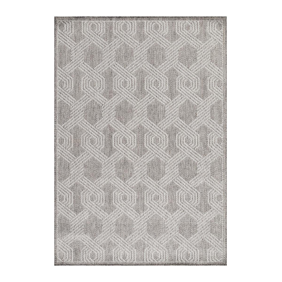 Flachwebteppich Aruba601004904grey - Grau, Design, Textil (60/100cm)