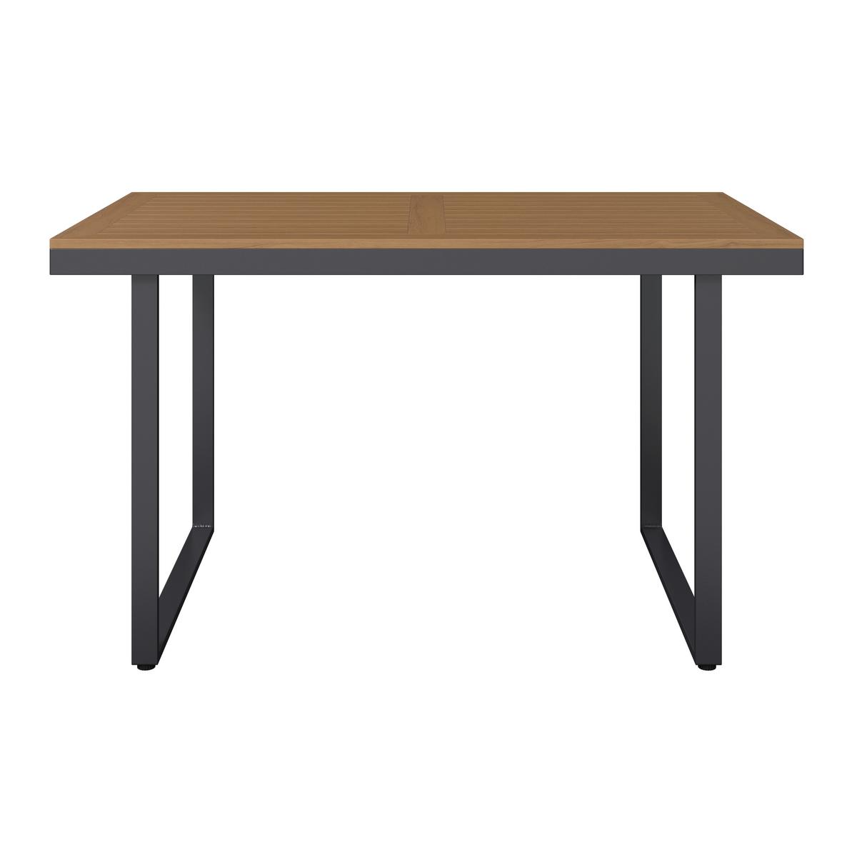 Loungegarnitur Montreal II - Dunkelgrau/Naturfarben, MODERN, Kunststoff/Textil (250/180cm) - Beldano