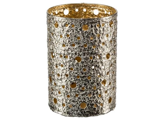 Windlicht Ø 12 cm - Silberfarben, MODERN, Metall (12/12/16cm) Windlicht Ø 12 cm - Silberfarben, MODERN, Metall (12/12/16cm)