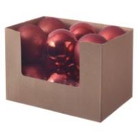 Christbaumkugel Kunststoff Silberfarben Handmade - Rot, KONVENTIONELL, Kunststoff (15cm) - Luca Bessoni