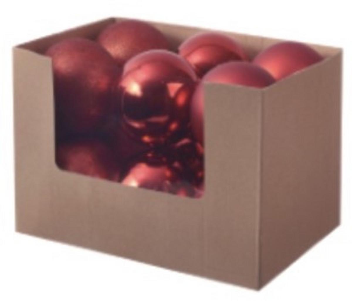 Christbaumkugel Kunststoff Silberfarben Handmade - Rot, KONVENTIONELL, Kunststoff (15cm) - Luca Bessoni