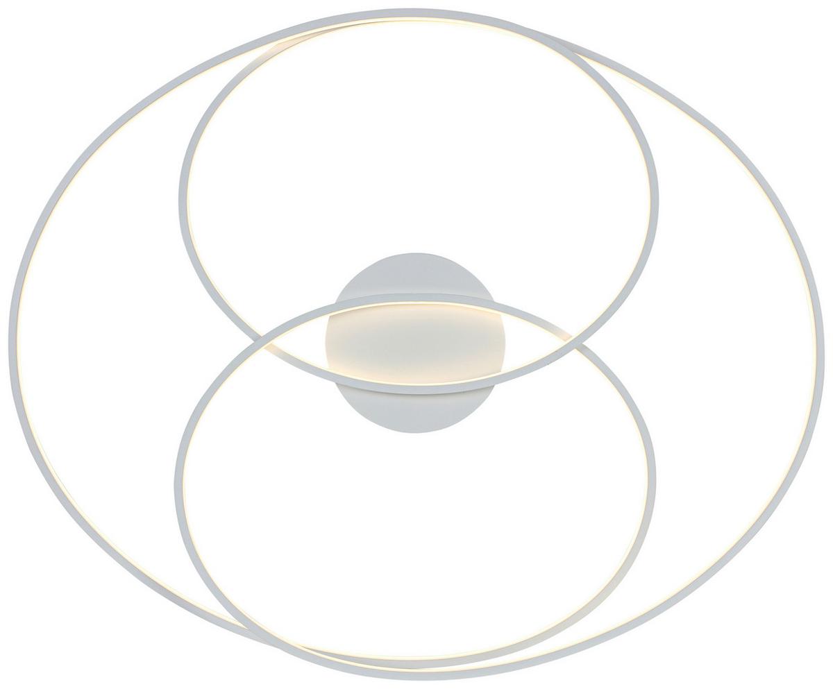 LED-Deckenleuchte Jesse - Weiß, Kunststoff/Metall (80/65/14,5cm) - Luca Bessoni