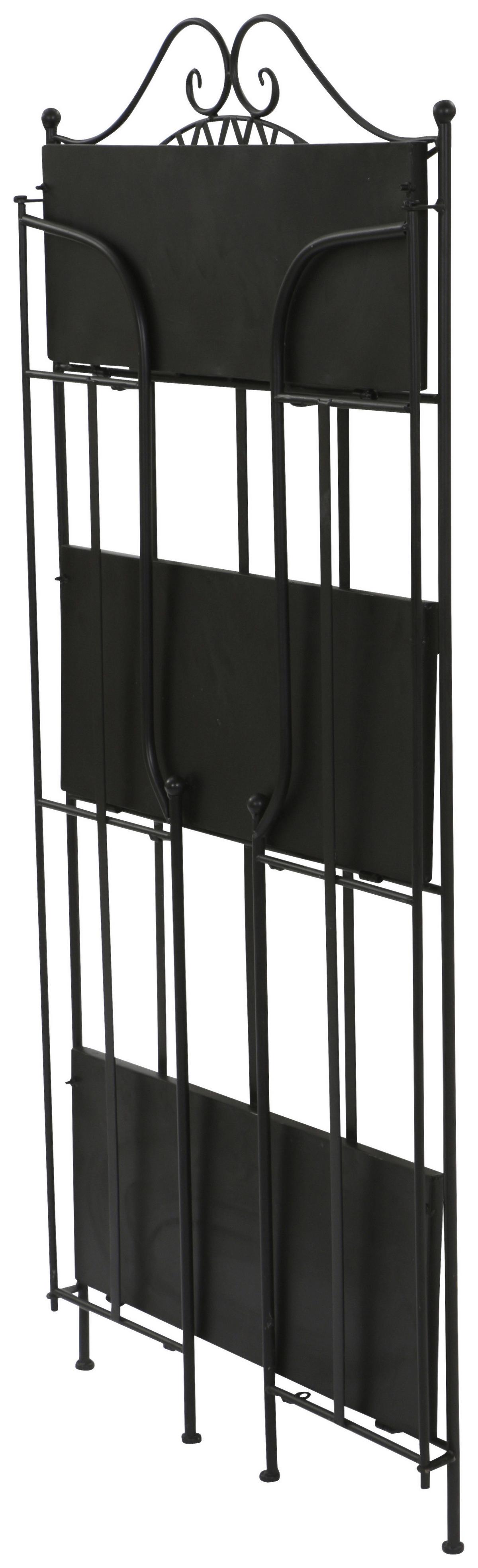 Gartenregal Metall/Keramik Bunt/Schwarz B/H: ca. 62/142cm - Multicolor/Schwarz, MODERN, Keramik/Metall (62/142/29cm) - Siena Garden
